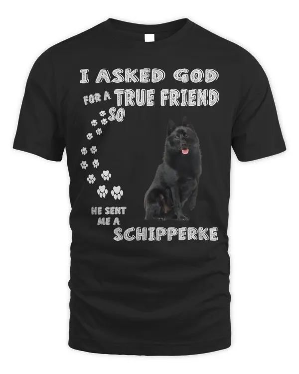 Black Sheepdog Dog Quote Mom Dad Costume, Cute Schipperke T-Shirt