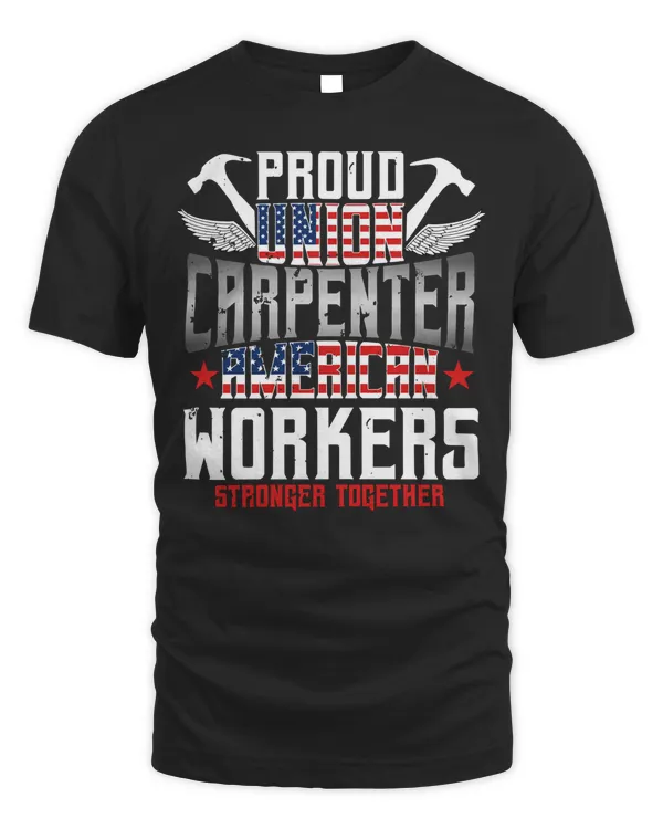 Carpenter Gifts Proud Union American Flag Patriotic Pullover Hoodie