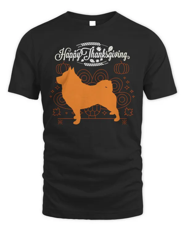 Happy Thanksgiving Schipperke Dog Lover Long Sleeve T-Shirt