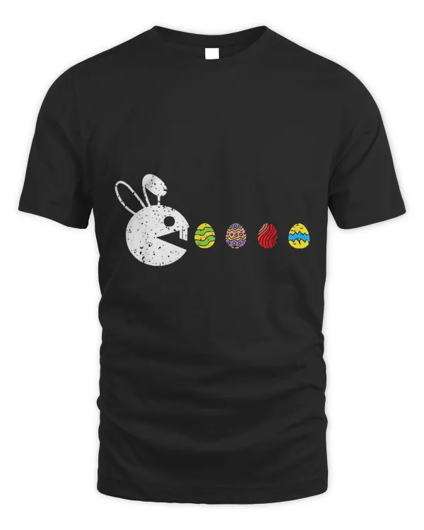 Bunny Happy Easter Egg Hunting Video-Game Gamer T-Shirt