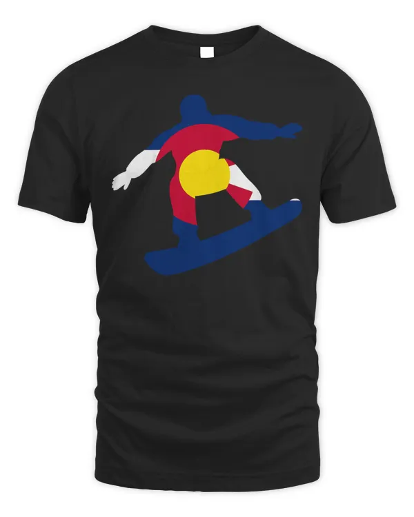 Colorado Flag Winter Snowboarding Men Women T-shirt Gift T-Shirt