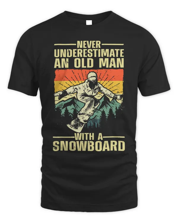 Cool Snowboard Art Men Women Skier Snowboarding Snowboarder T-Shirt