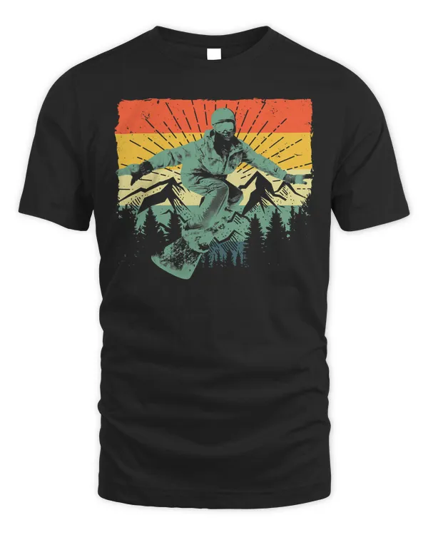 Cool Snowboard Art Men Women Snowboarding Snowboarder Sport T-Shirt