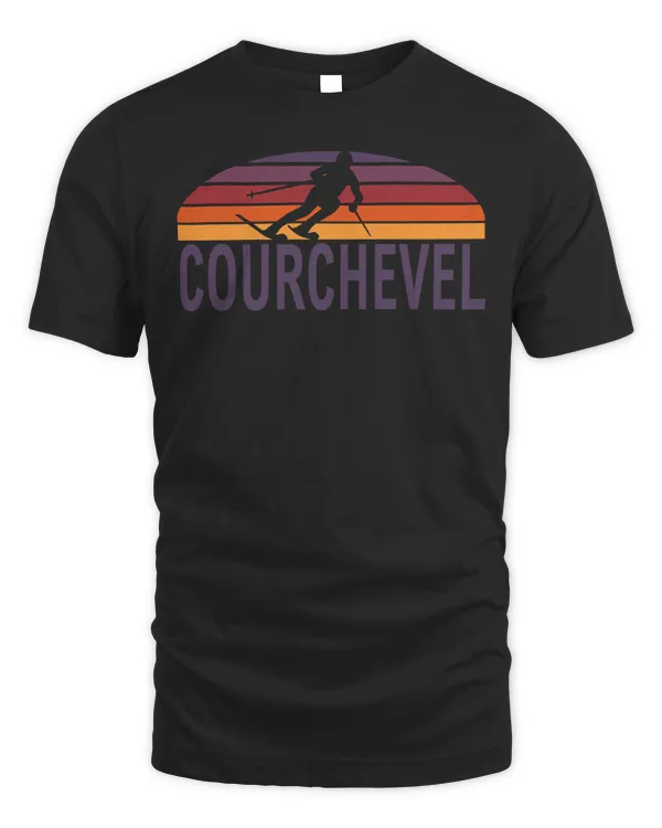 Courchevel Les Trois Vallees France Ski Snowboarding Pullover Hoodie