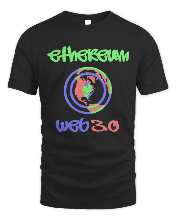 Ethereum Web 3.0  Cool Graffiti-Style Cryptocurrency T-Shirt