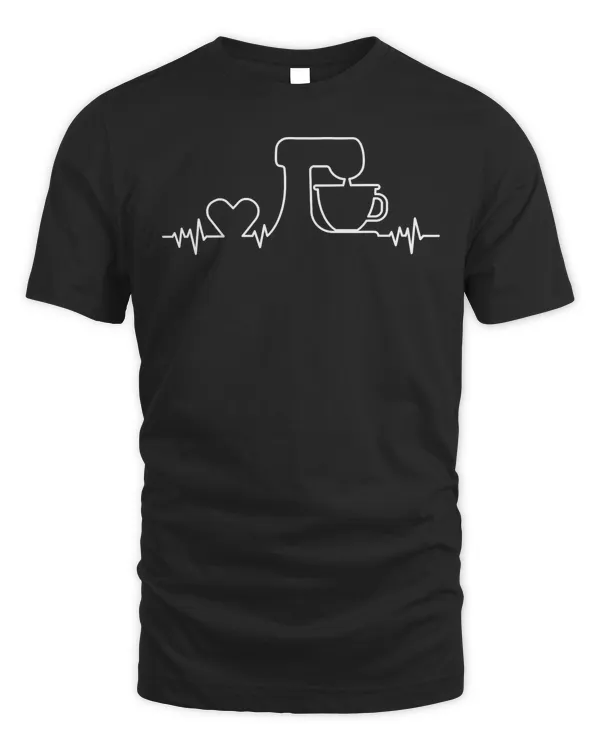 Baking Heartbeat - Funny Pastry Baker - Baking Gift T-Shirt