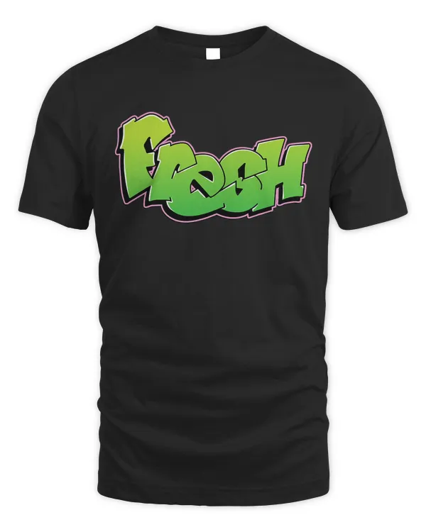 Fresh Graffiti Style Graphic T-Shirt