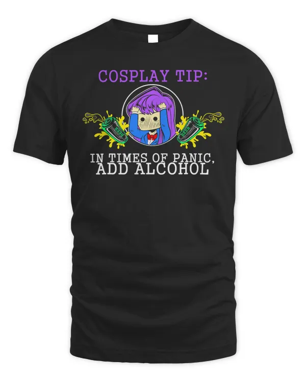 Cosplay Drinking Player Tshirt - Drunk Anime Cosplayer T-Shirt
