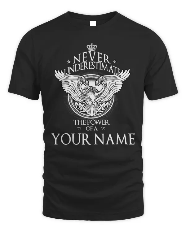 NEVER UNDERESTIMATE THE POWER OF A /AN - YOUR NAME