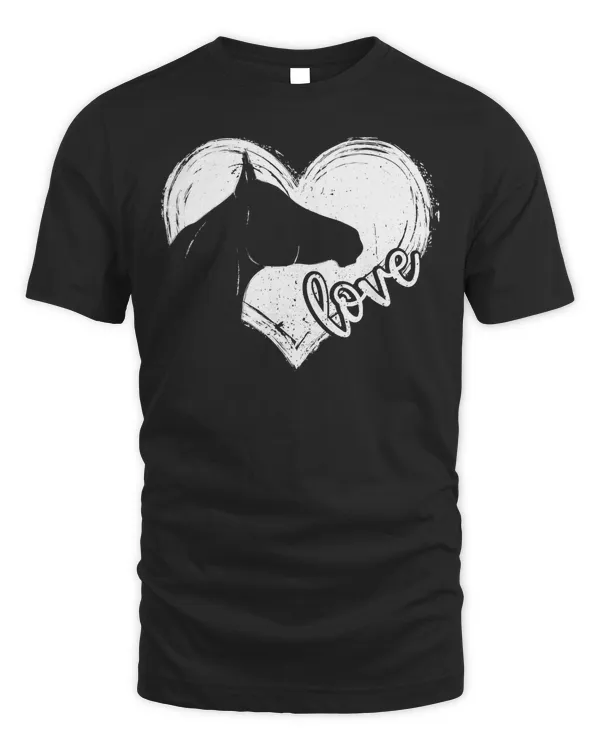 Cute Horse Equestrian Horse Girls Boys Riding Horseback Kids T-Shirt