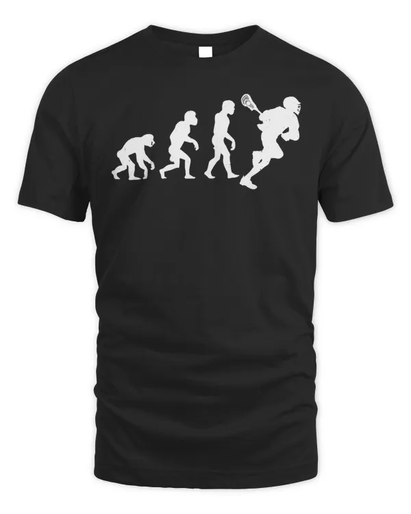 Evolution Of Lacrosse Player Funny Lacrosse Sport T-Shirt