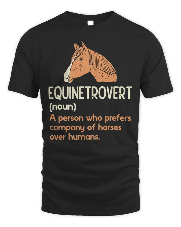 Fun Horse Lover Gifts  Funny Meme Saying Horse Definition T-Shirt