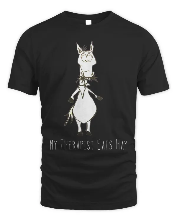 Funny My Therapist Eats Hay Equestrian Shirt Premium T-Shirt
