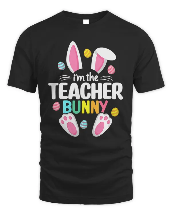 Easter Teacher Bunny Ears Teacher Life Easter Day Egg Women T-Shirt