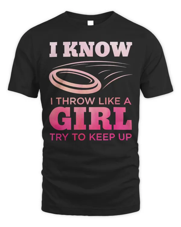 Disc Golf Girl Funny Disc Golfing Lover Player Gift T-Shirt