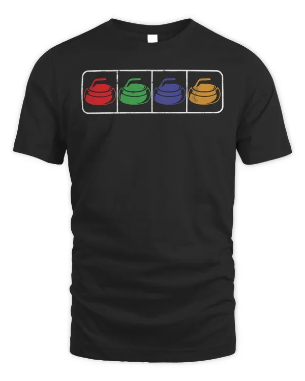 Curling Ice Winter Sports Curling Stone Curling Broom Gift T-Shirt