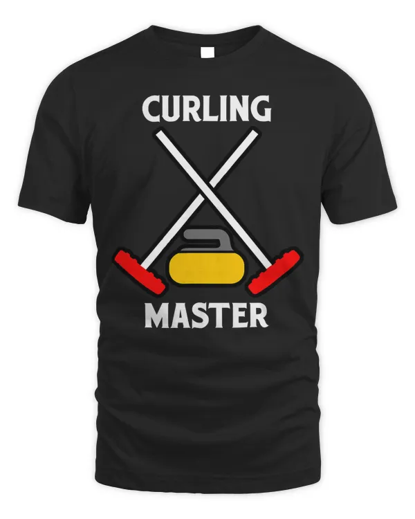 Curling Master Sweeper Stone Tournament Championship T Shirt