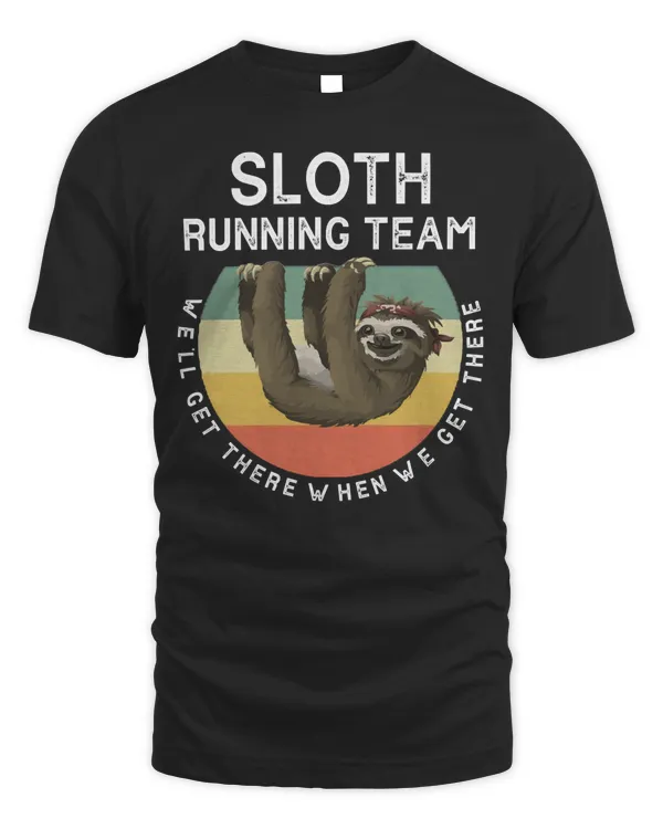 Funny Quotes Sloth Running Team Hoodie Men Women Gift