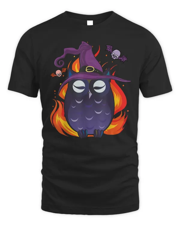 Evil Owl Witch Scary Owl Lover Halloween T-Shirt  Classic T-Shirt