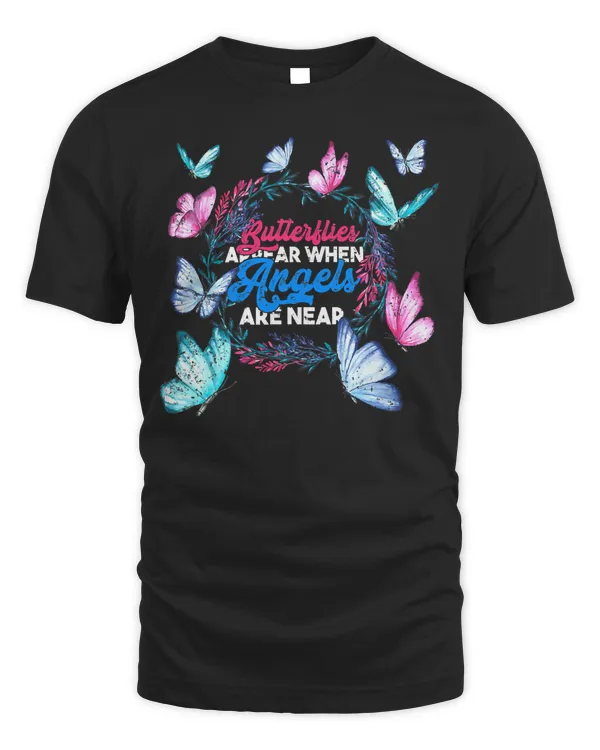 Angels Butterflies Cute Colorful Butterfly T-Shirt