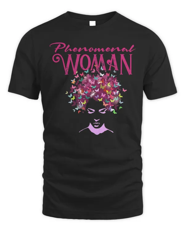 Beautiful Butterflies Phenomenal Woman T-Shirt T-Shirt