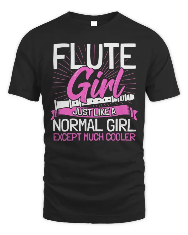 Cute Flute Girl T-Shirt