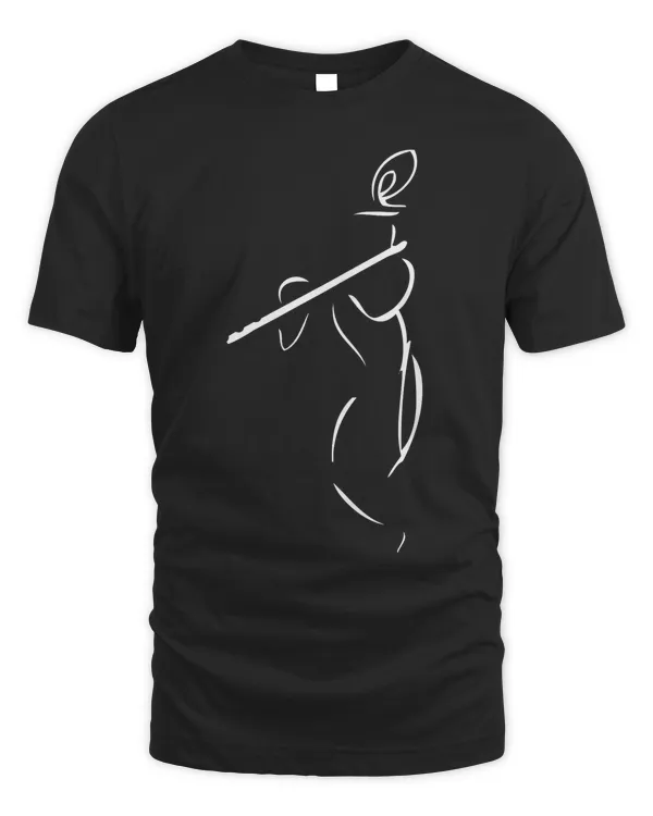 Divine Flute Player Lord Krishna T-Shirt