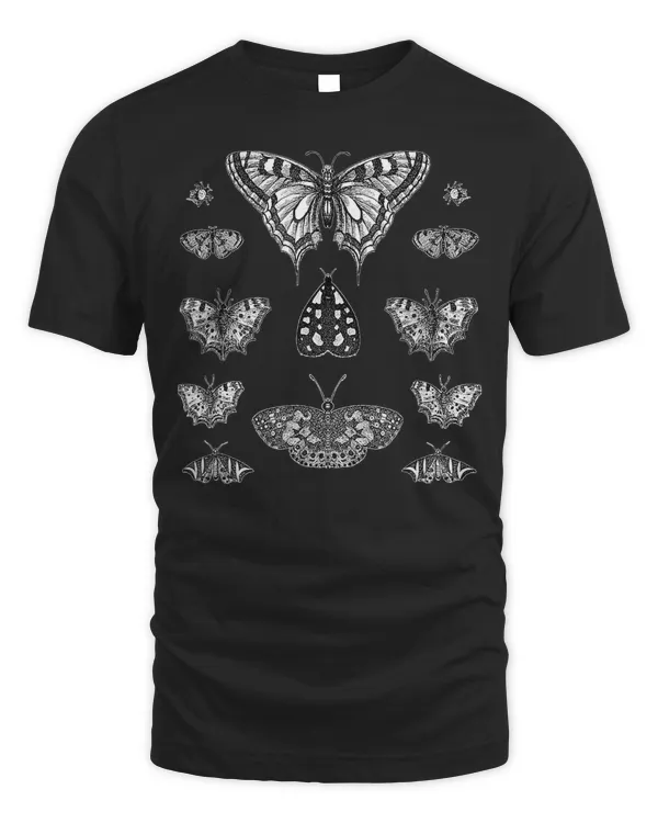 Butterflies Grunge Fairycore Aesthetic Dark Goth Fairy Core T-Shirt