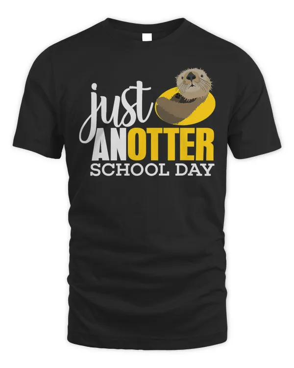Cute Otter Shirt Funny School University Student Gift Kids T-Shirt
