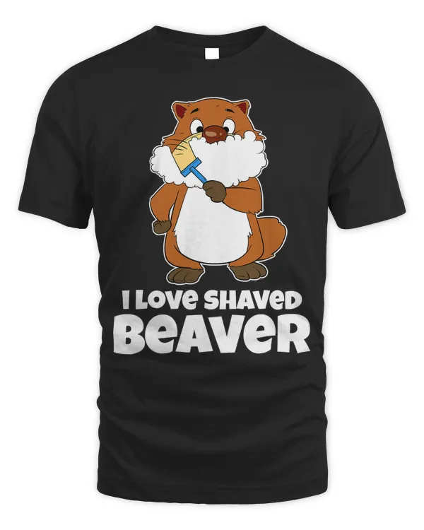 Funny I Love Shaved Beaver Raccoon Razor T-Shirt