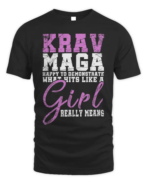 Funy Krav Maga Girl Gift Martial Arts Krav Maga T-Shirt