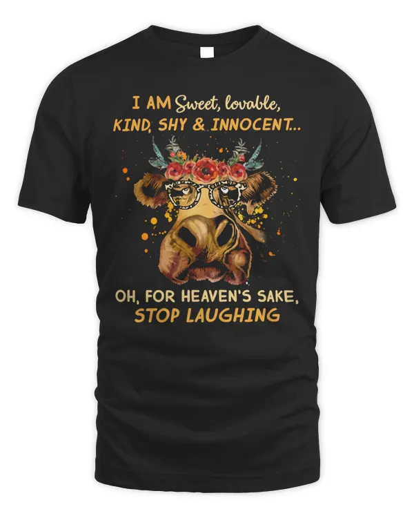 Cow Sweet Pullover i'm sweet lovable, kind, shy & innocent shirt