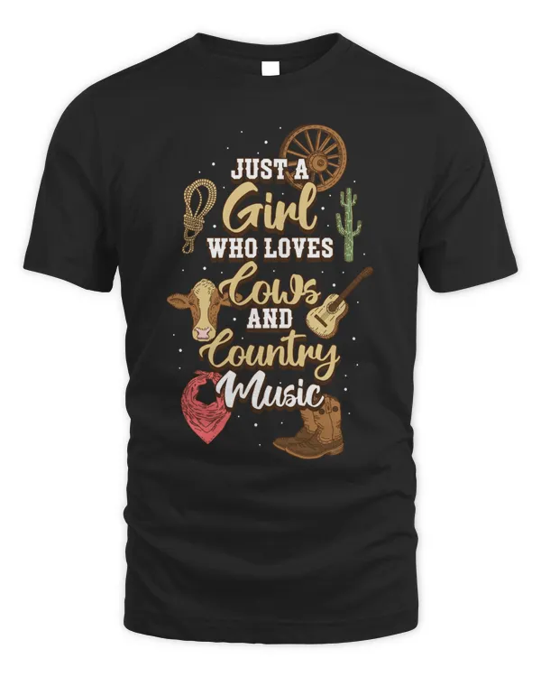 Cows And Country Music Funny Country Music Gift Classic T-Shirt