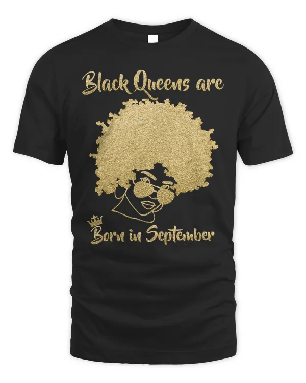 Black Queen September Birthday Gift Virgo Woman Afro Melanin Pullover Hoodie