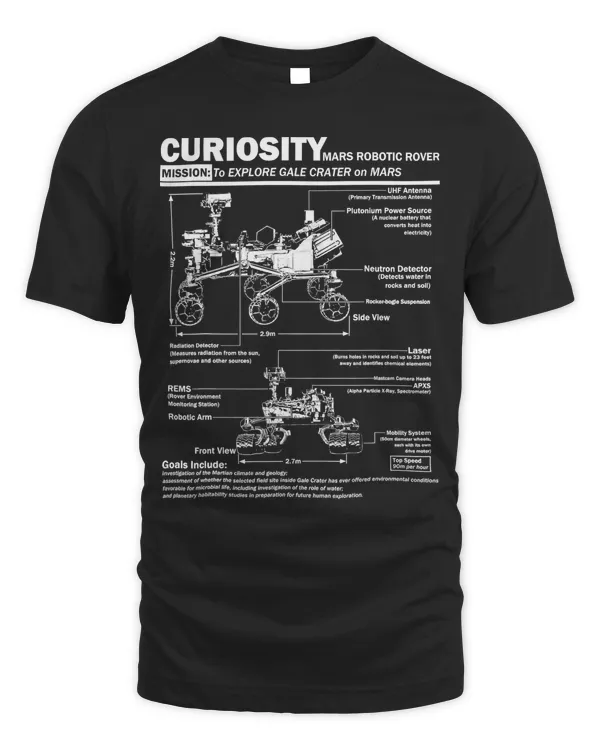 Mars Curiosity Rover NASA t shirt