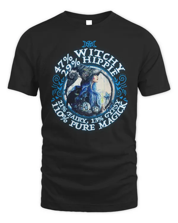 Hippie Wizard Fall Halloween Witch Classic T-Shirt