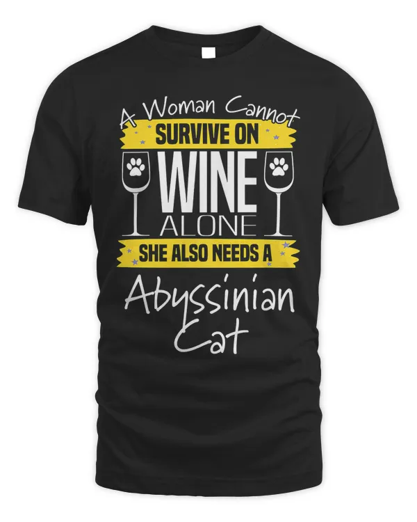 Abyssinian Cat Mom Cat Lover Gift Funny Saying Quote Premium T-Shirt