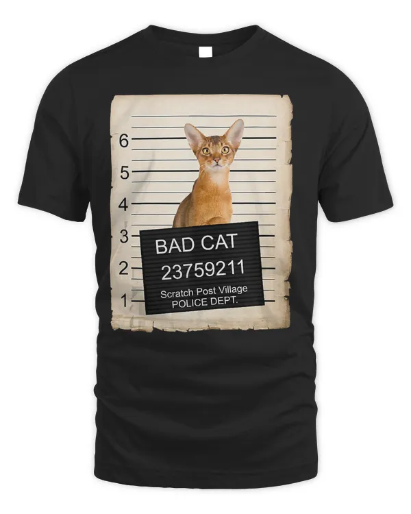 Abyssinian Cat mug shot bad Cat Tank Top