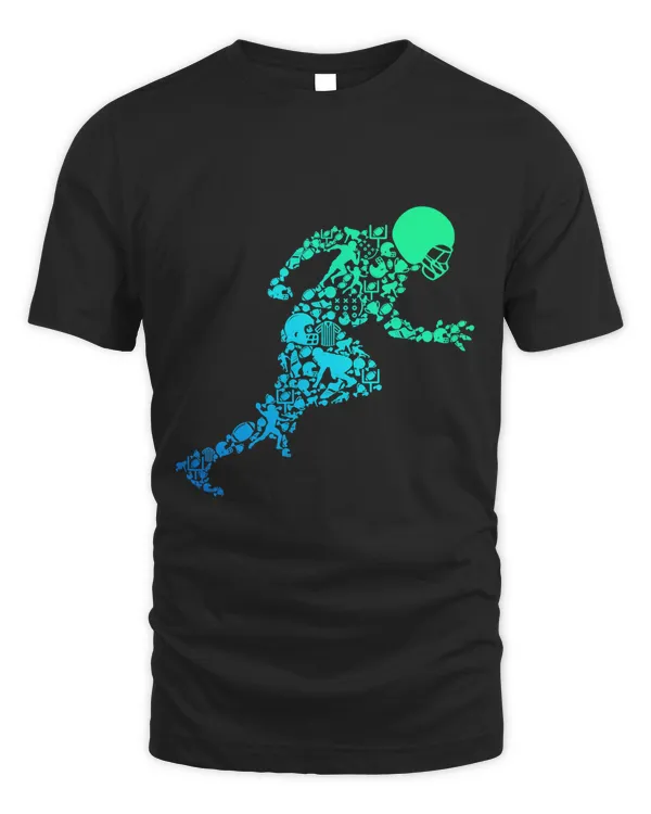 Football American Football Kids Boys Men T-Shirt Copy
