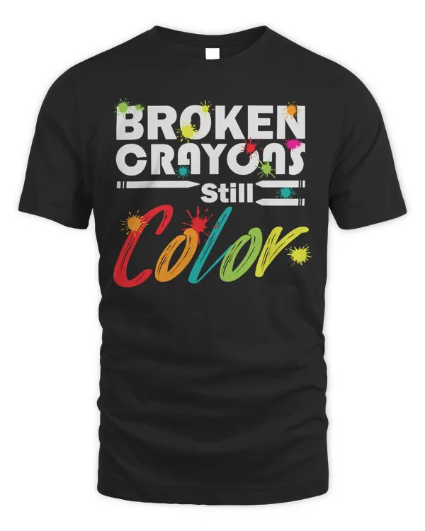 Broken crayons still color Happy pride month