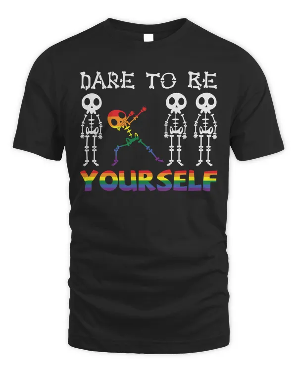 Dare to be yourself skeleton funny