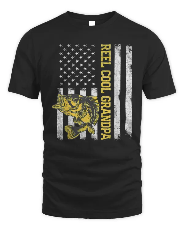 Mens Fathers Day  Fishing Reel Cool Grandpa 4th of July Classic T-Shirt