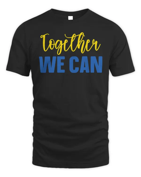 Ukrainian US Flag Patriotic Support Ukraine Fighting Tee T-Shirt