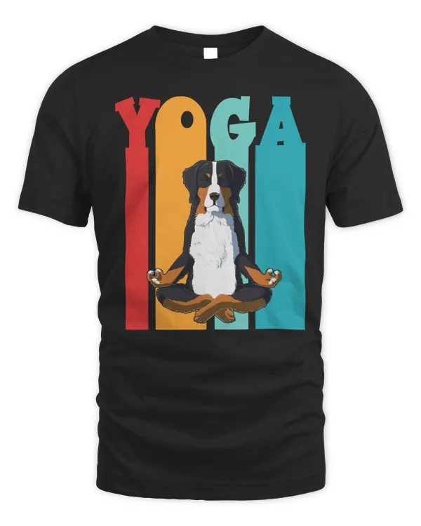 Vintage Bernese Mountain Yoga Figurines for Dog Yoga Lovers Classic T-Shirt