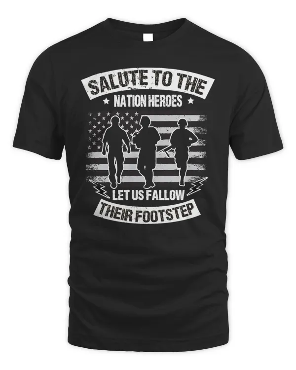 Nice american patriot soldier dad grandpa veterans day 4 t-shirt
