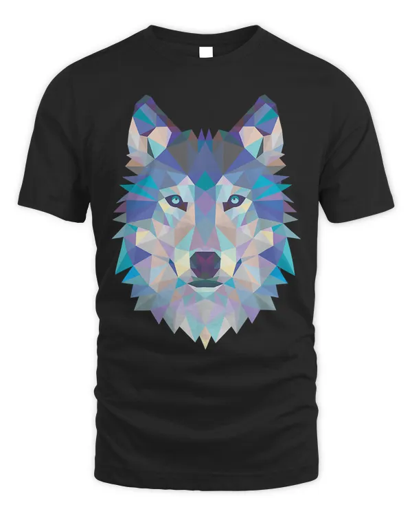 Geometric Wolf Tee