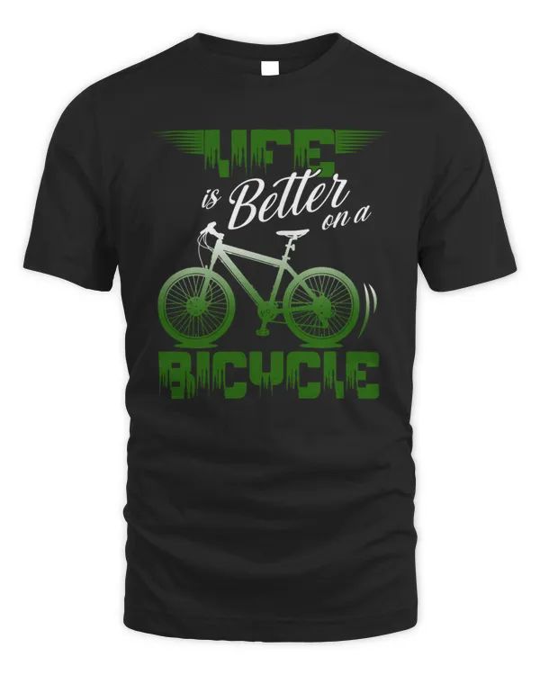 Cycling Shirt Vintage Retro Sun With Bicycle Biking Quote Shirt T-Shirt