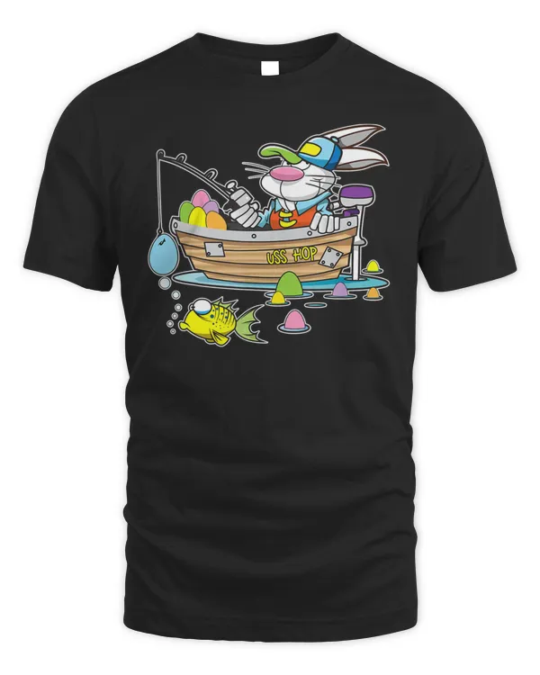 Easter For Bunny Fishing Egg Hunt T-Shirt