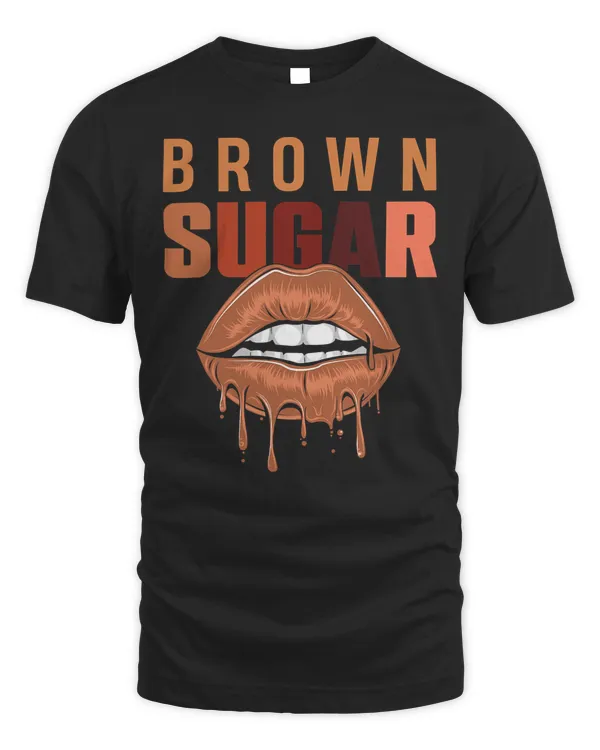 Afro Women Funny Black Queen Girl Lips Brown Melanin Sugar