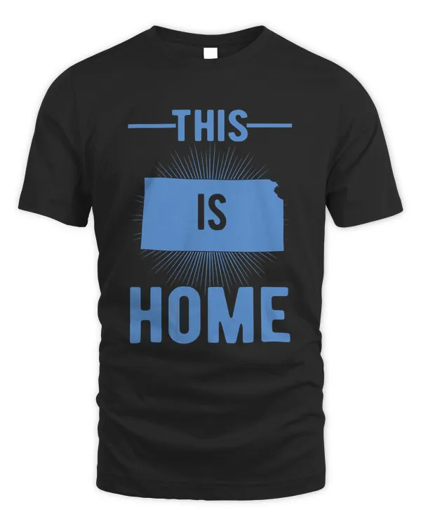 Proud USA Fan State - This Is Home Map Kansas